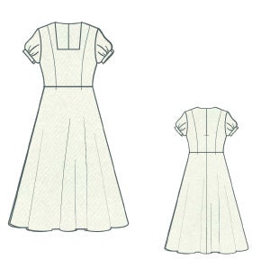 Cottagecore Maxi Flare Skirt Dress Sewing Pattern PDF XS-4XL