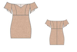 Summer Party Mini Dress Sewing Pattern Prom Graduation PDF XS-4XL