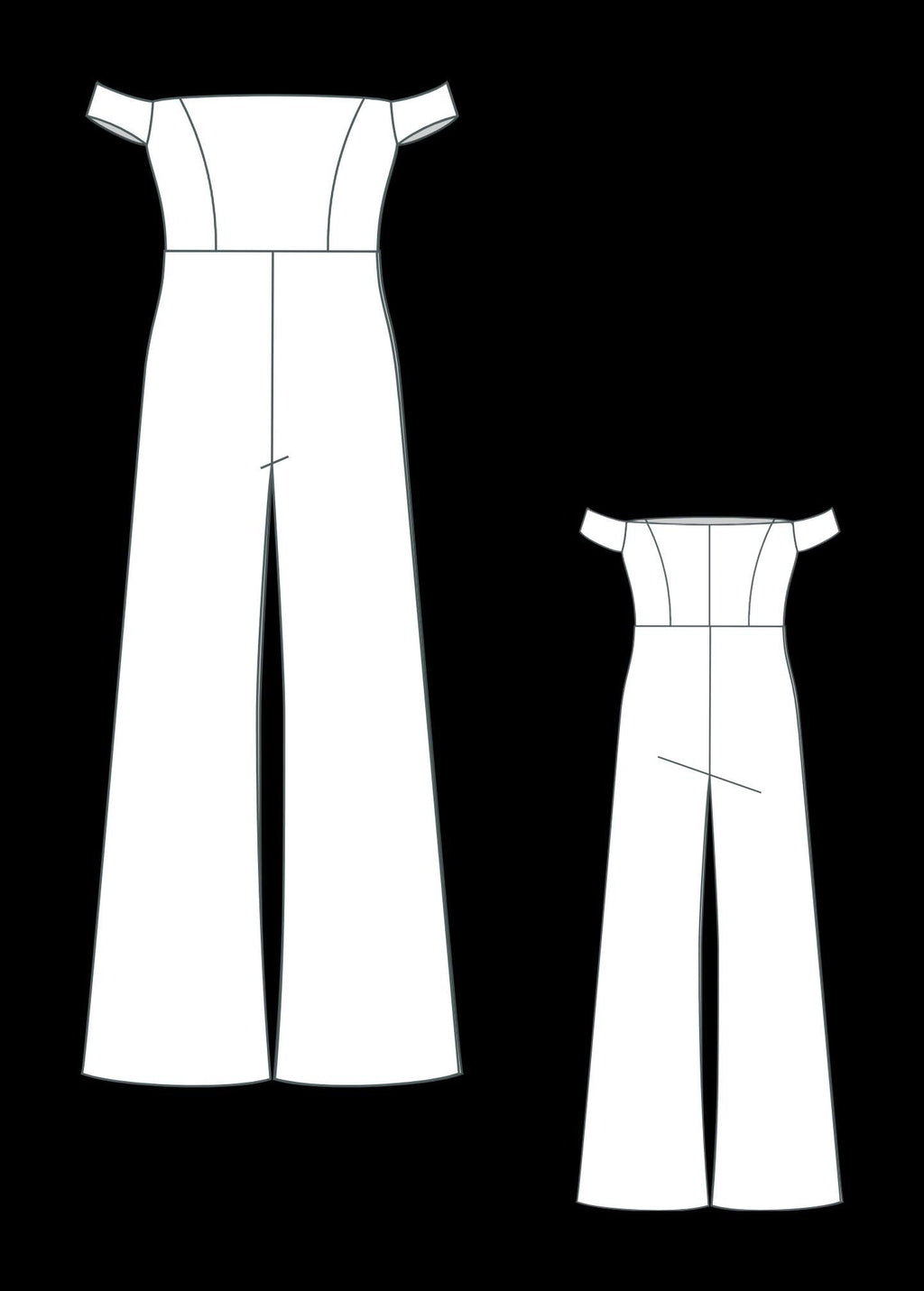 Formal Jumpsuit Sewing Pattern PDF XS-4XL