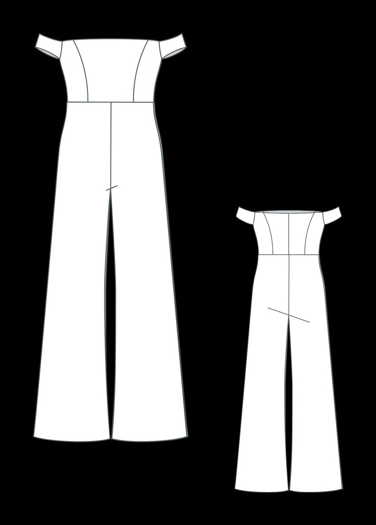 Formal Jumpsuit Sewing Pattern PDF XS-4XL