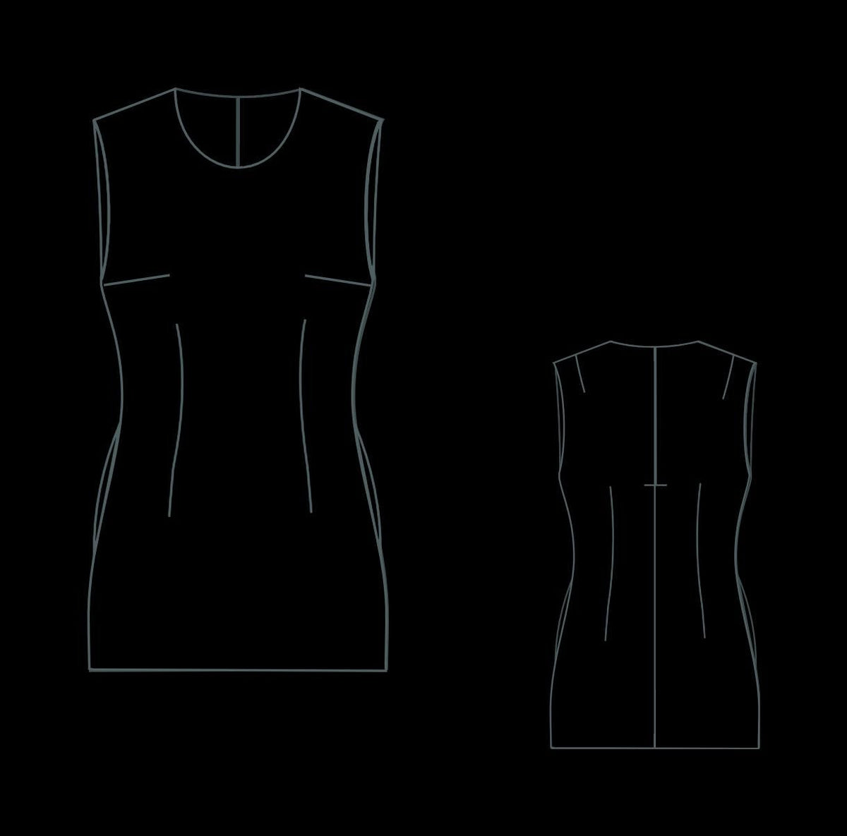 Cottagecore Mini Sleeveless Dress Sewing Pattern PDF XS-4XL