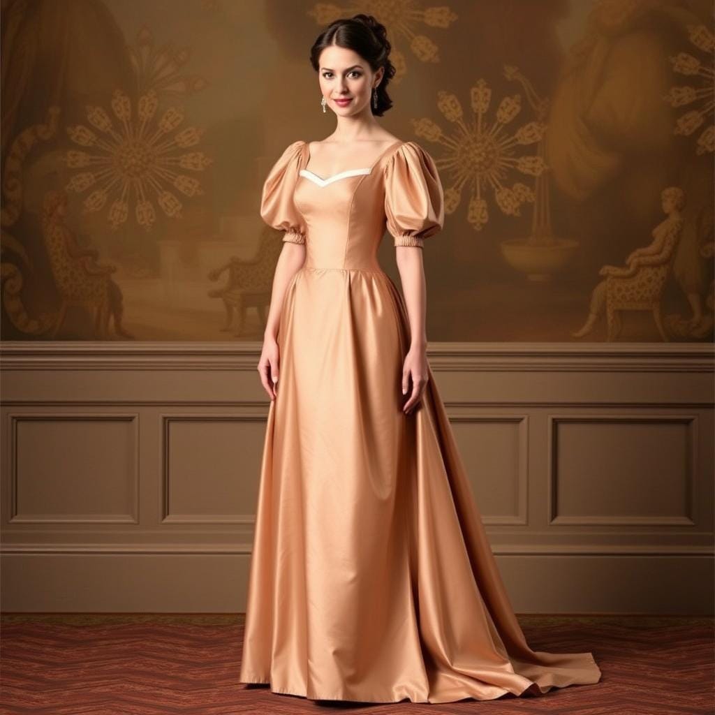 Regency Gown Sewing Pattern PDF XS-4XL