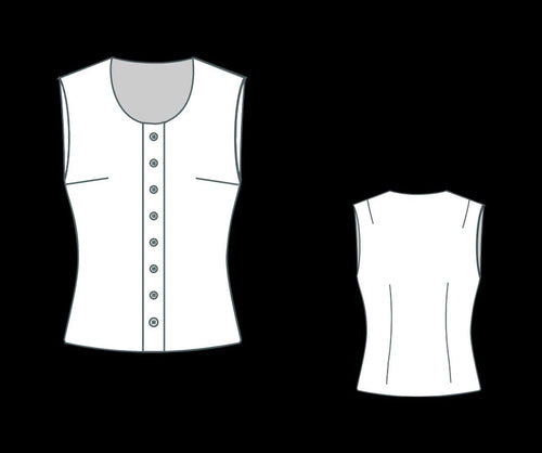 Boho Patchwork Vest Sewing Pattern PDF XS-4XL