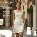 Linen A-Line Mini Dress Sewing Pattern PDF XS-4XL