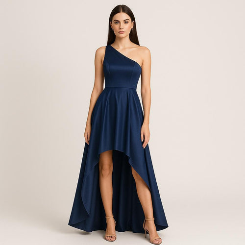 Asymmetrical Satin High-Low Gown Sewing Pattern PDF XS-4XL