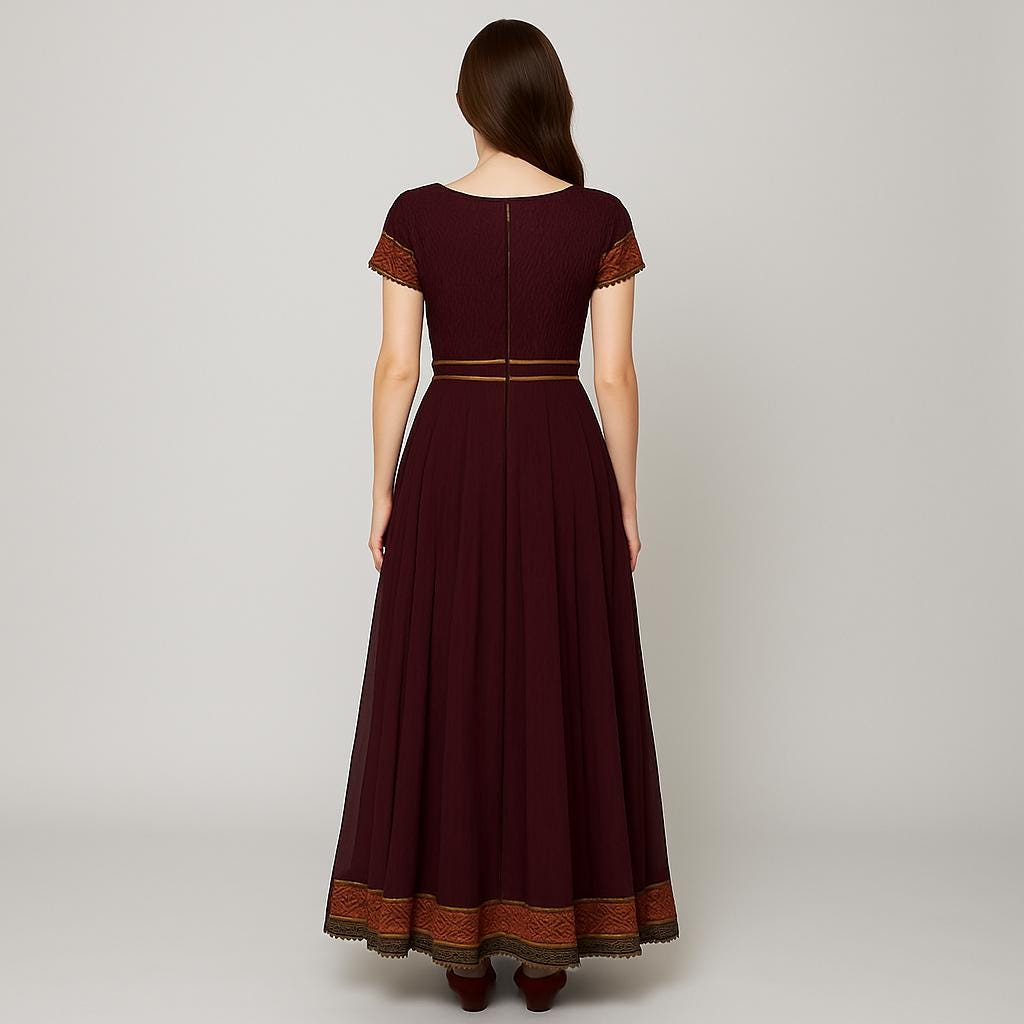 Anarkali Maxi Dress Sewing Pattern Medieval Renaissance PDF XS-4XL