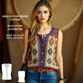 Boho Patchwork Vest Sewing Pattern PDF XS-4XL