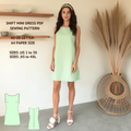 A-Line Shift Dress Sewing Pattern PDF XS-4XL